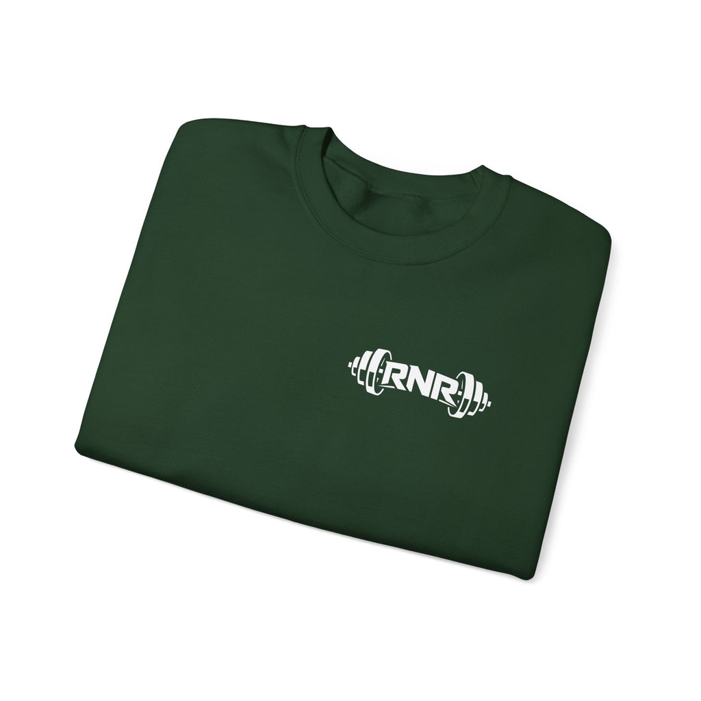 Barbell Logo Crewneck Sweatshirt – RNR Fitness Chest Graphic