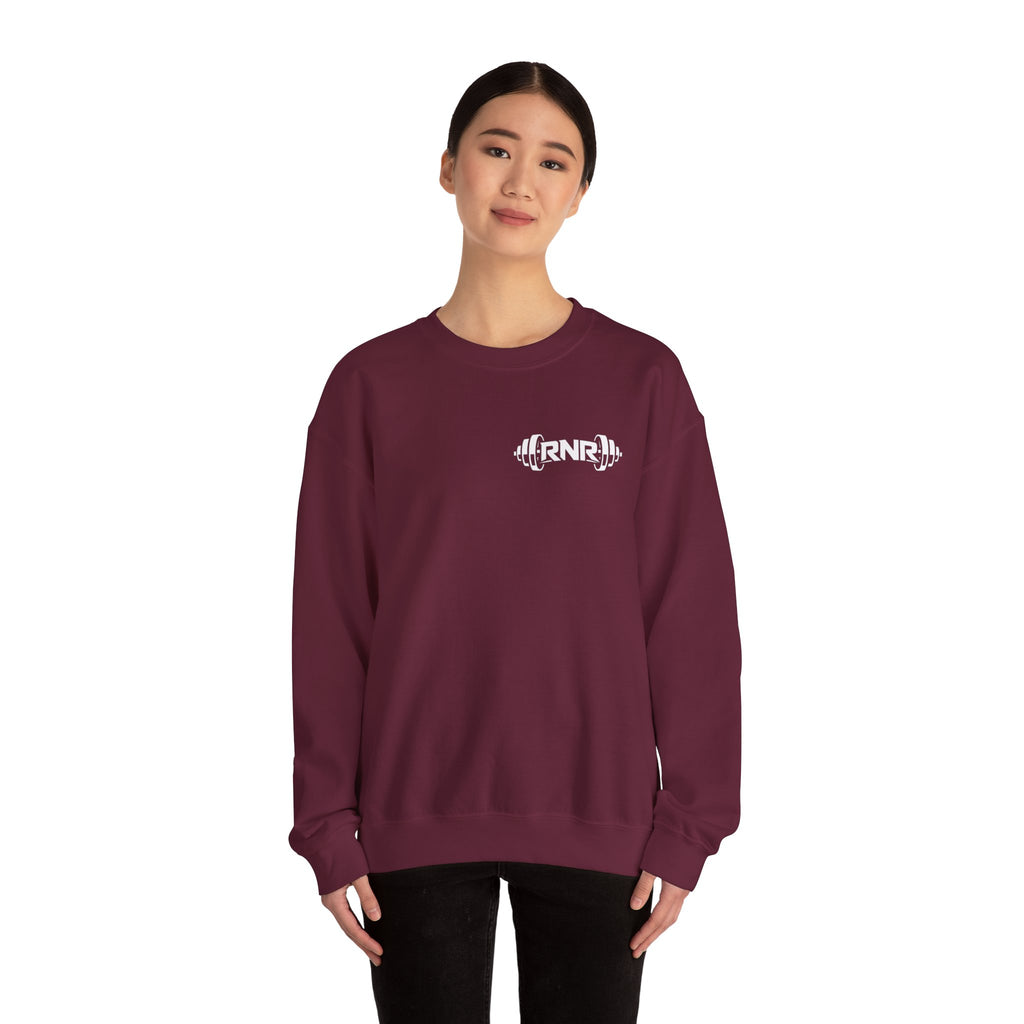 Barbell Logo Crewneck Sweatshirt – RNR Fitness Chest Graphic
