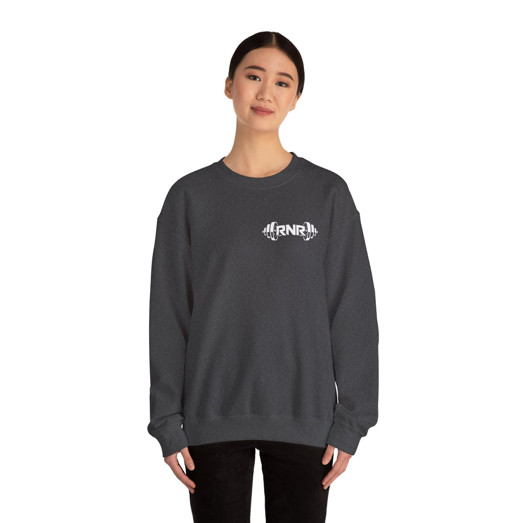 Barbell Logo Crewneck Sweatshirt – RNR Fitness Chest Graphic