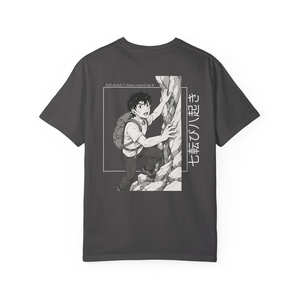 Adventure-Inspired Unisex T-Shirt with Japanese Text, Casual Tee for Anime Fans, Climbing Theme, Gift for Outdoor Enthusiasts, Streetwear