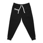 RNBRL Logo Athletic Joggers — Black Performance Sweatpants