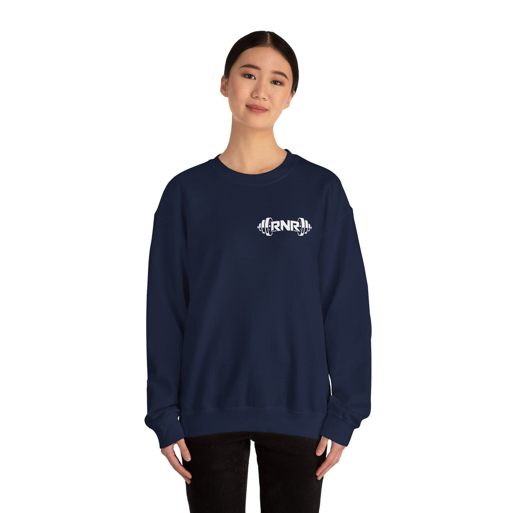 Barbell Logo Crewneck Sweatshirt – RNR Fitness Chest Graphic