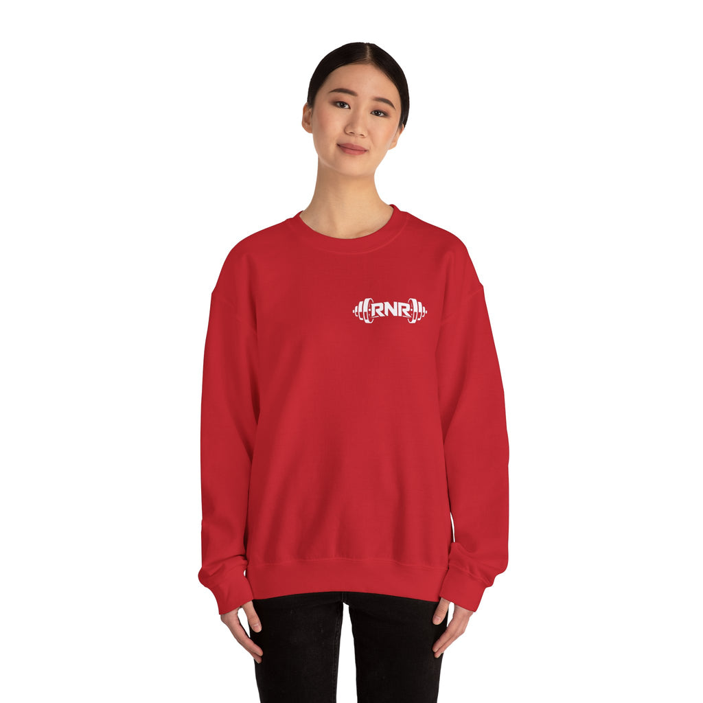 Barbell Logo Crewneck Sweatshirt – RNR Fitness Chest Graphic