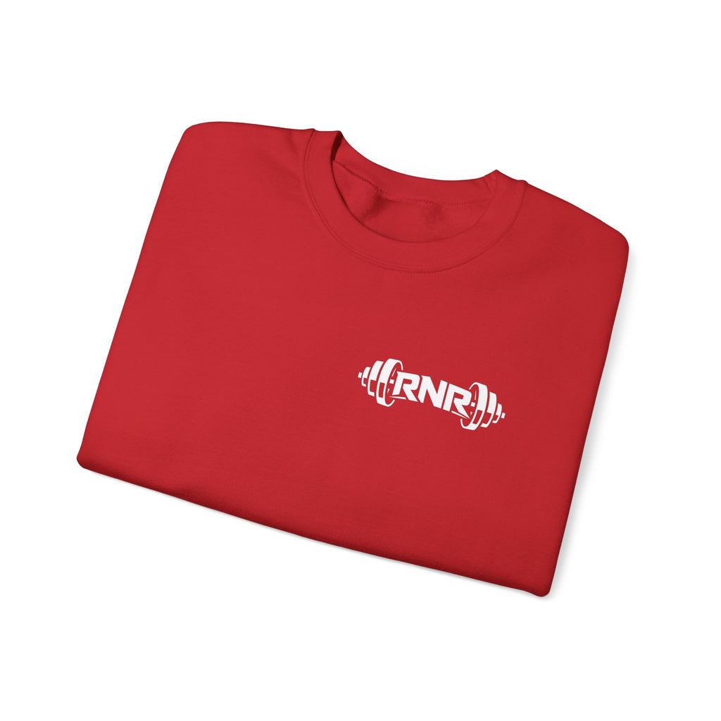Barbell Logo Crewneck Sweatshirt – RNR Fitness Chest Graphic