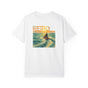 Retro Beach Vibe T-Shirt | Unisex Garment-Dyed Tee | Summer Casual Wear, Beach Party Outfit, Gift for Surfers, Travel Fashion