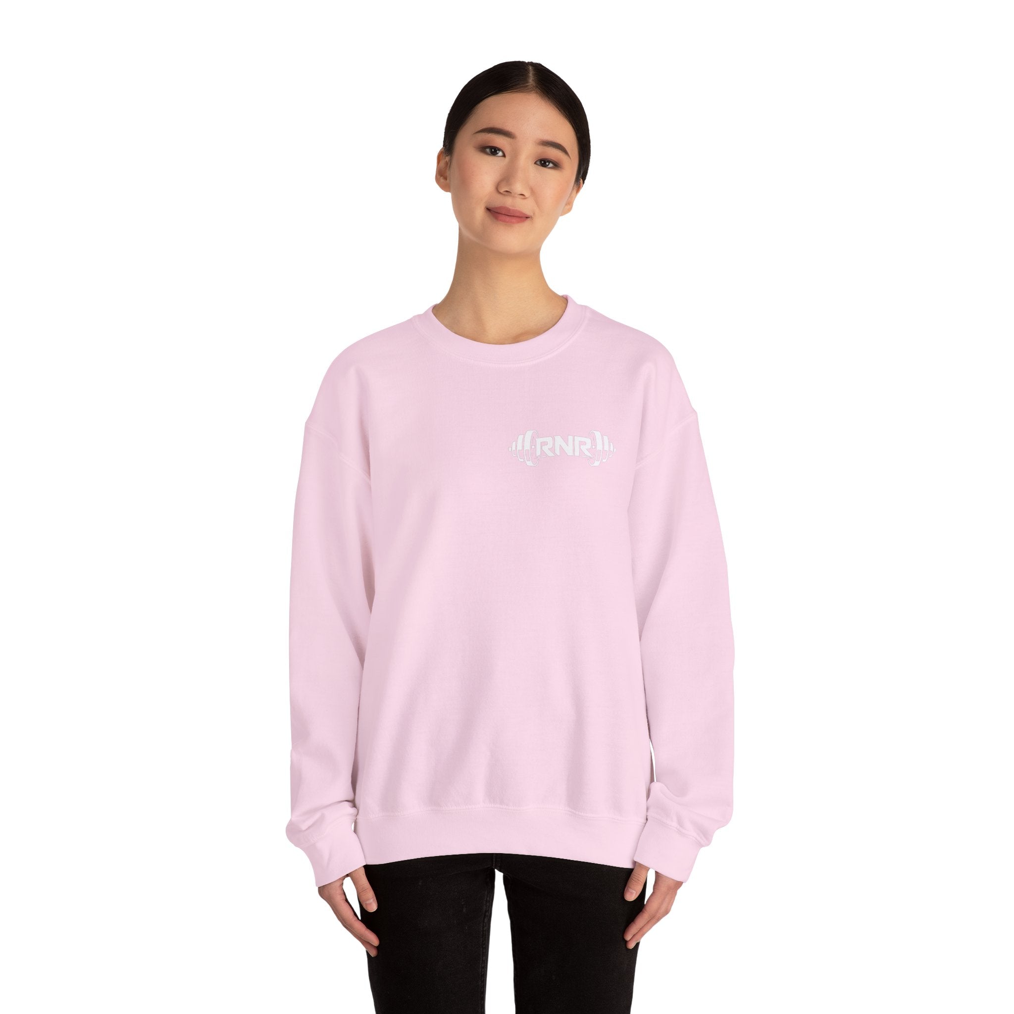Barbell Logo Crewneck Sweatshirt – RNR Fitness Chest Graphic