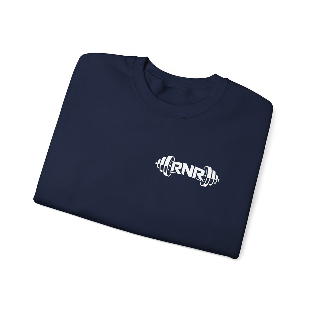 Barbell Logo Crewneck Sweatshirt – RNR Fitness Chest Graphic