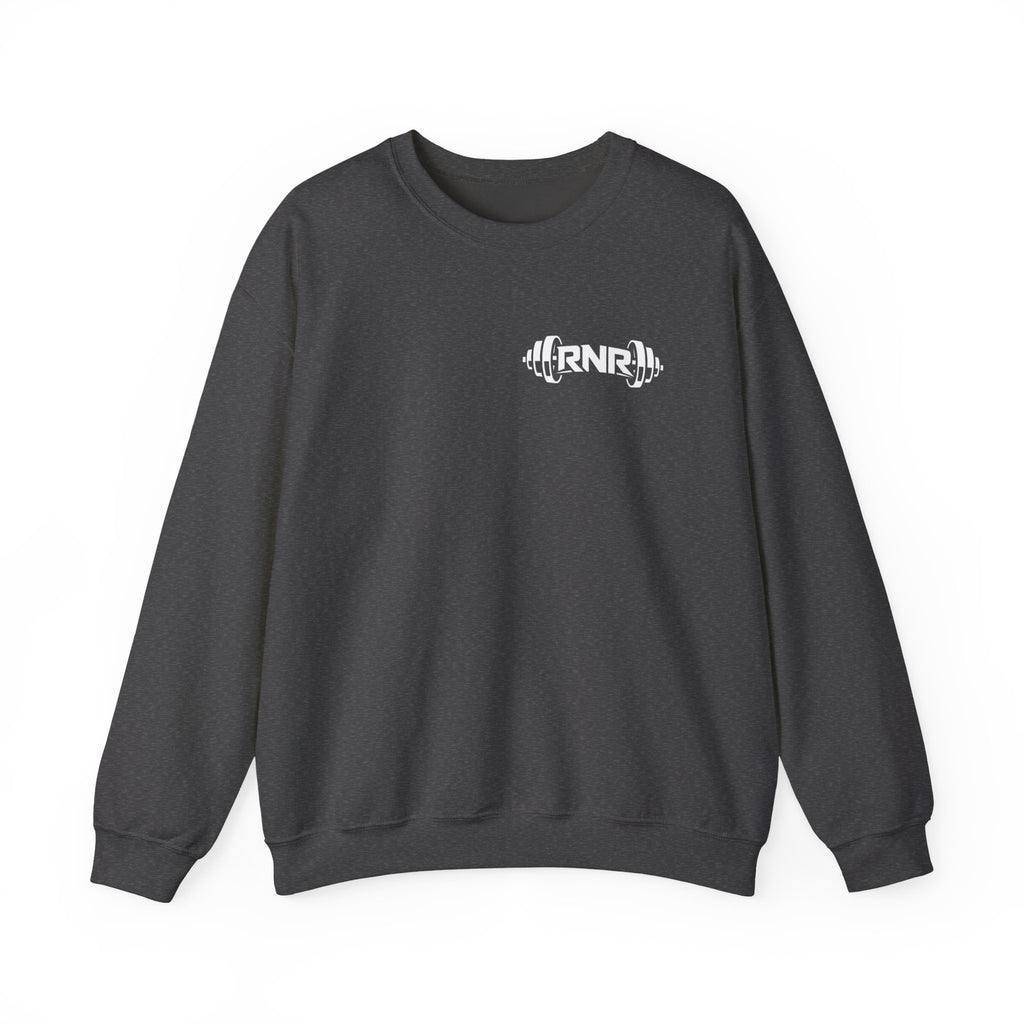 Barbell Logo Crewneck Sweatshirt – RNR Fitness Chest Graphic