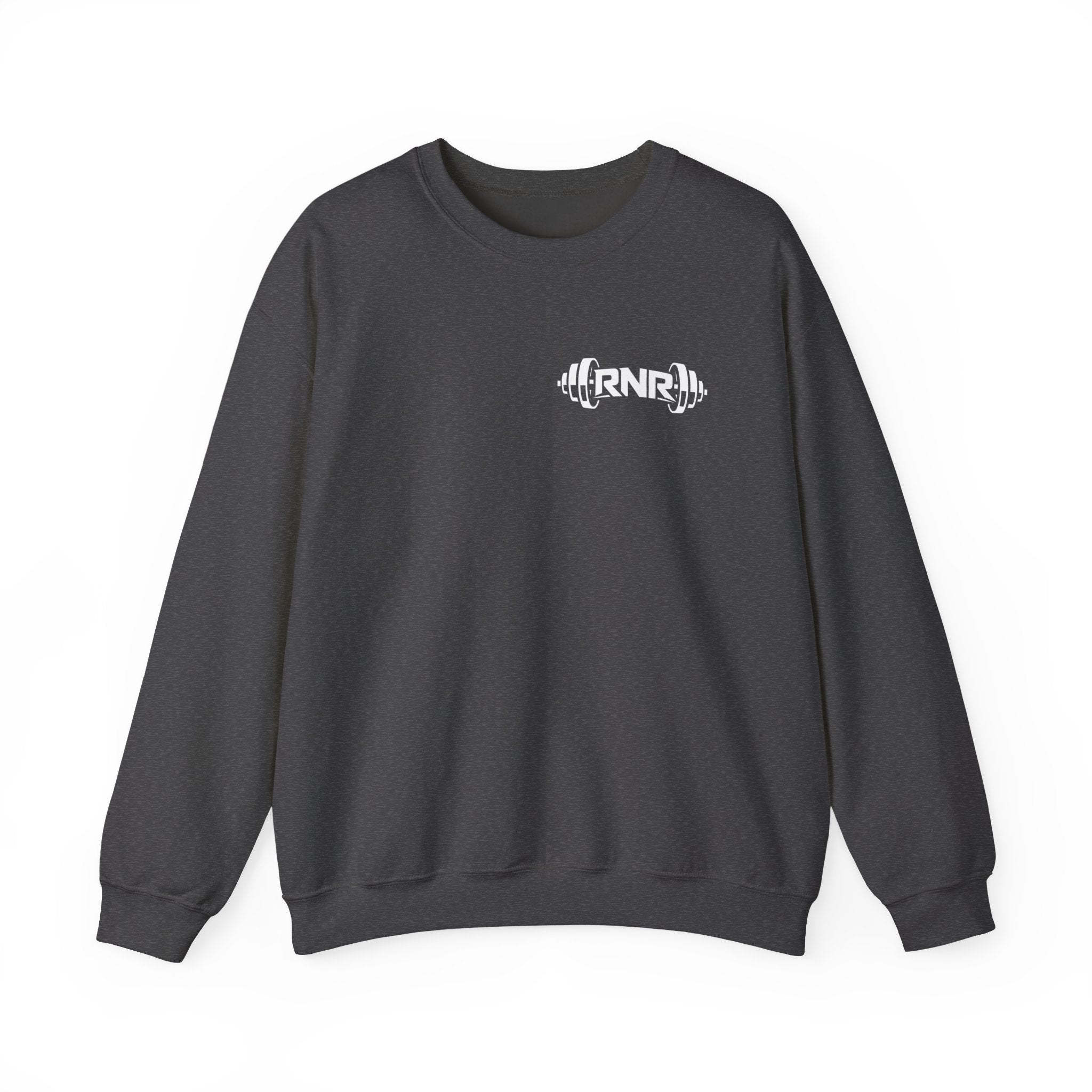 Barbell Logo Crewneck Sweatshirt – RNR Fitness Chest Graphic