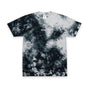 Tie-Dye Embroidered Oversized Tee — Black & White Spiral