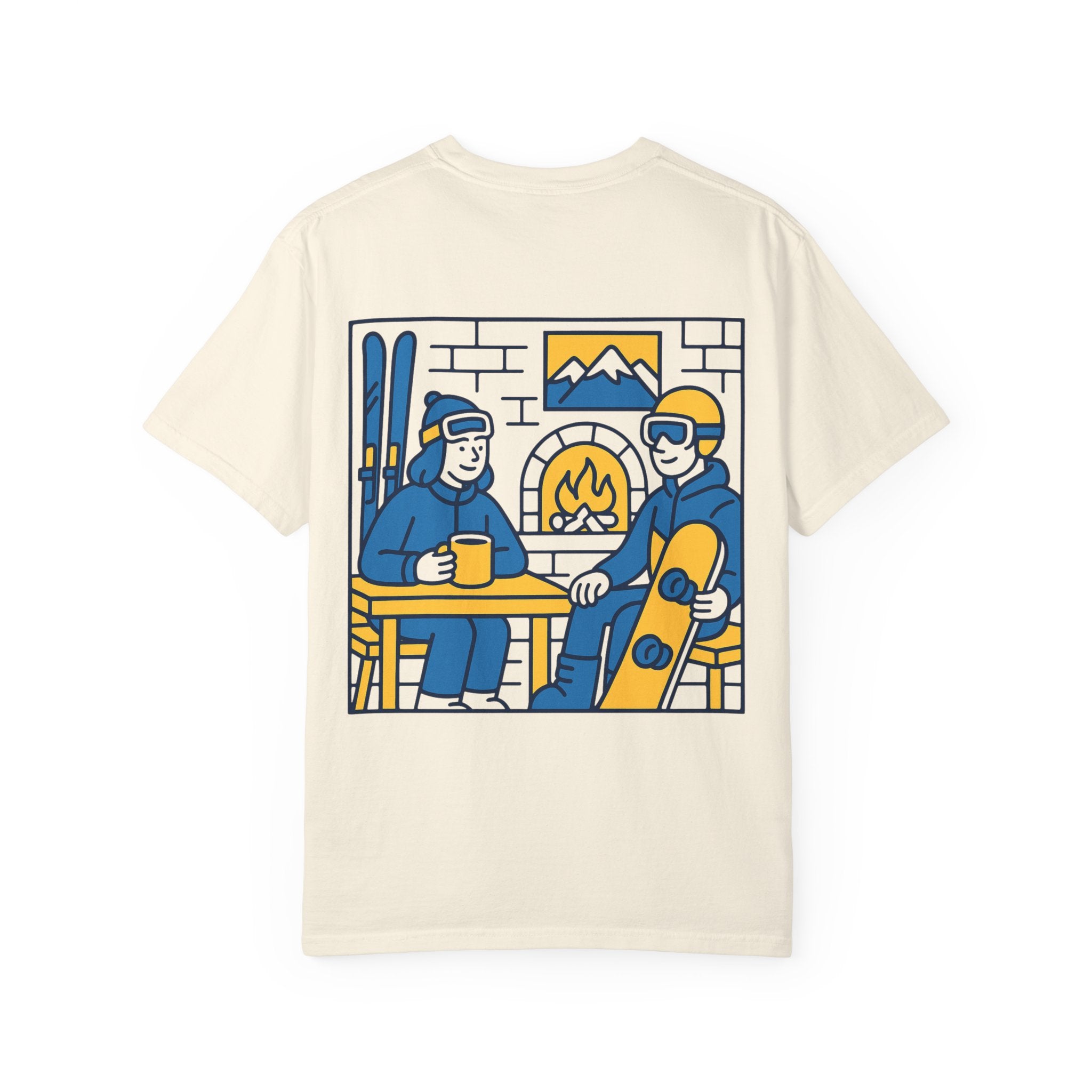 Cozy Vibes T-Shirt - "I Could Go for Some Fancy Food" & Ski Friends Design