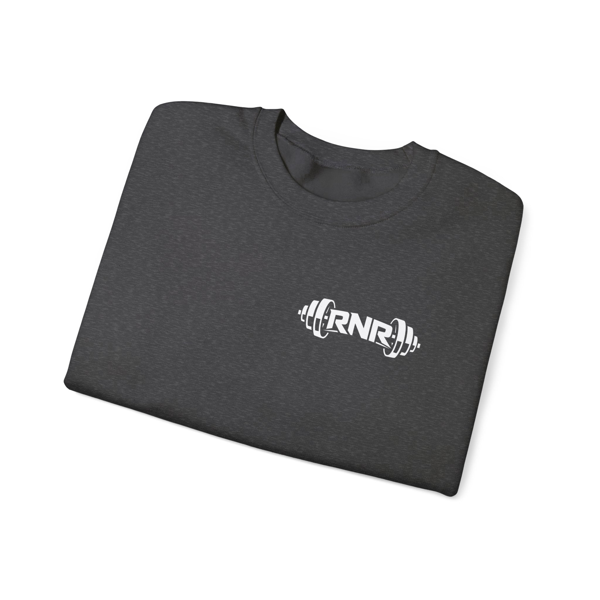 Barbell Logo Crewneck Sweatshirt – RNR Fitness Chest Graphic