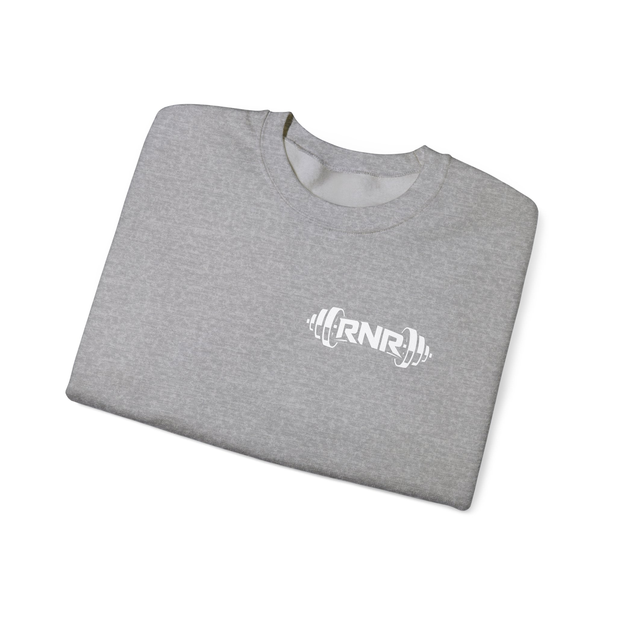 Barbell Logo Crewneck Sweatshirt – RNR Fitness Chest Graphic