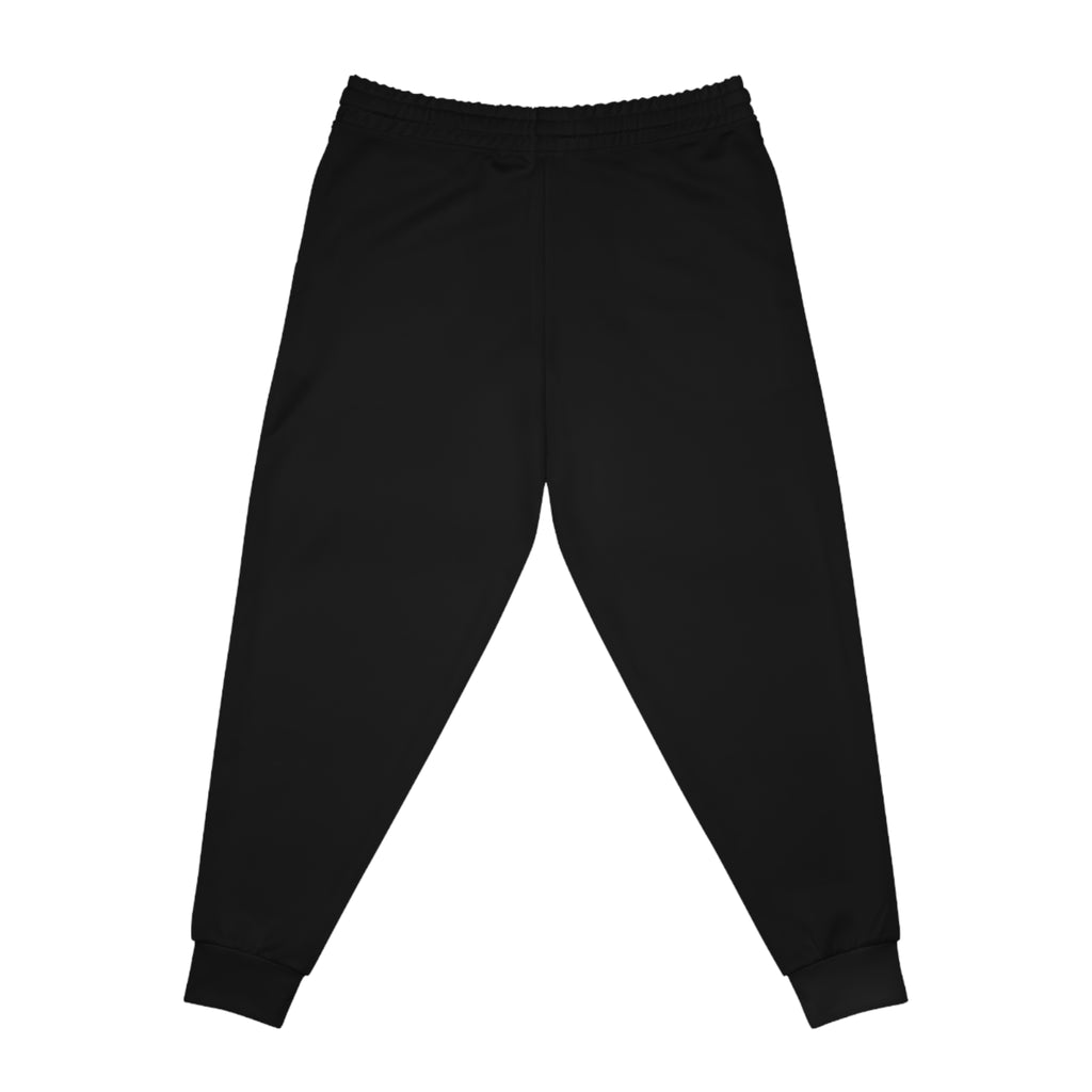 RNBRL Logo Athletic Joggers — Black Performance Sweatpants