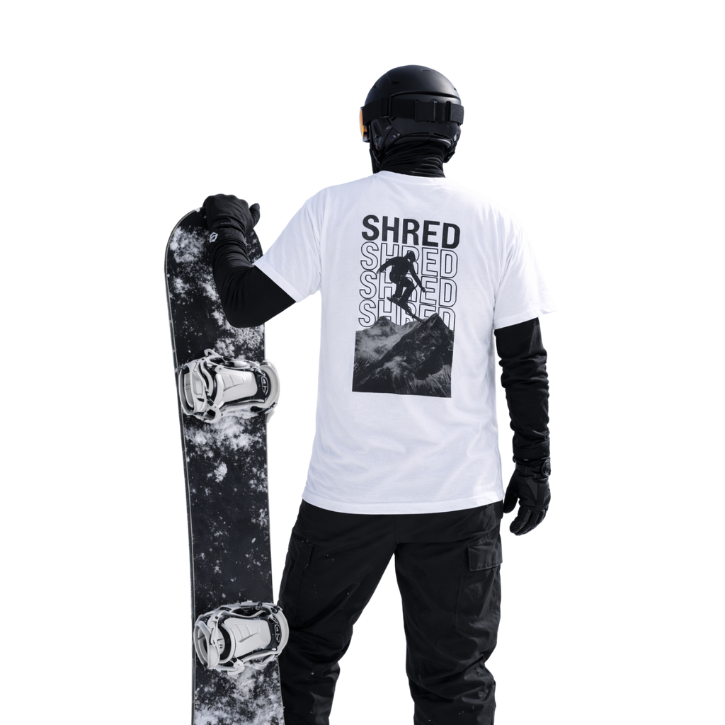 Shred Graphic Unisex T-Shirt - Perfect for Snowboarders