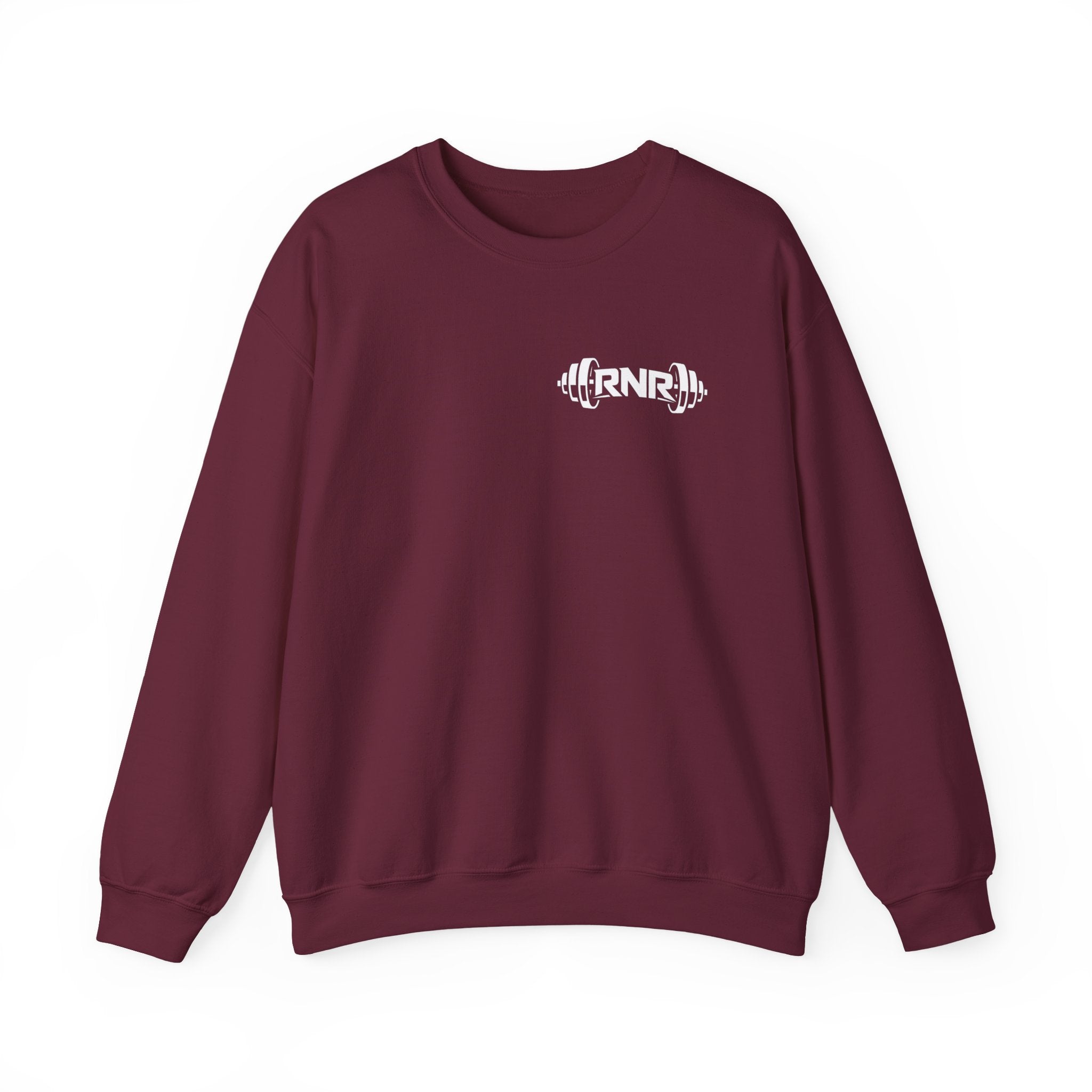 Barbell Logo Crewneck Sweatshirt – RNR Fitness Chest Graphic