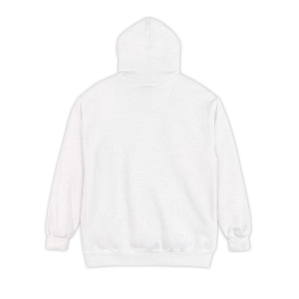 P&R Minimal Logo Hoodie — Cozy White Garment-Dyed Pullover
