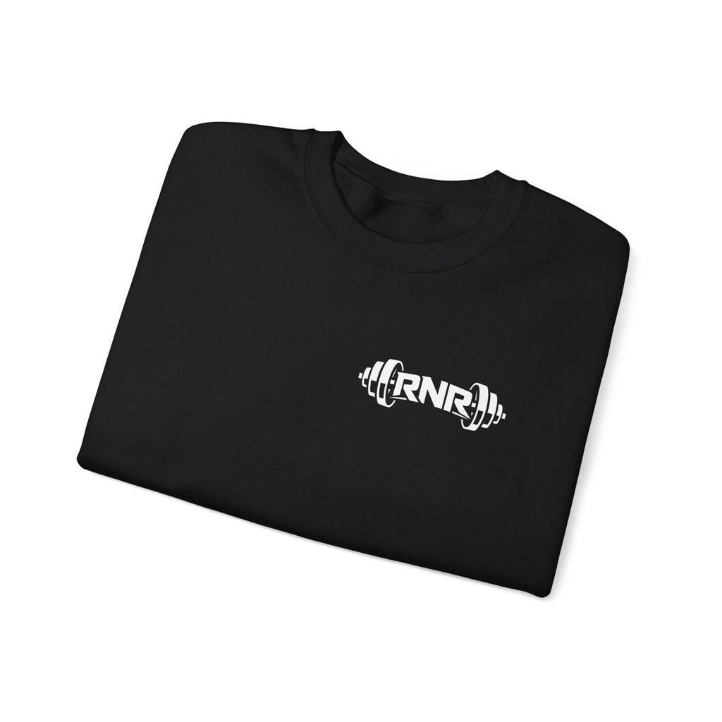 Barbell Logo Crewneck Sweatshirt – RNR Fitness Chest Graphic