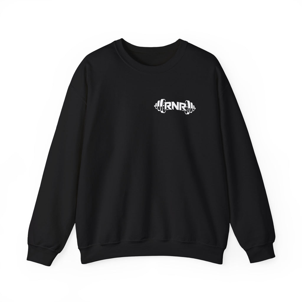 Barbell Logo Crewneck Sweatshirt – RNR Fitness Chest Graphic