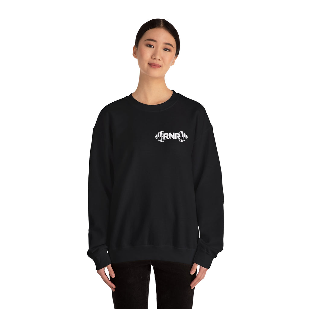 Barbell Logo Crewneck Sweatshirt – RNR Fitness Chest Graphic
