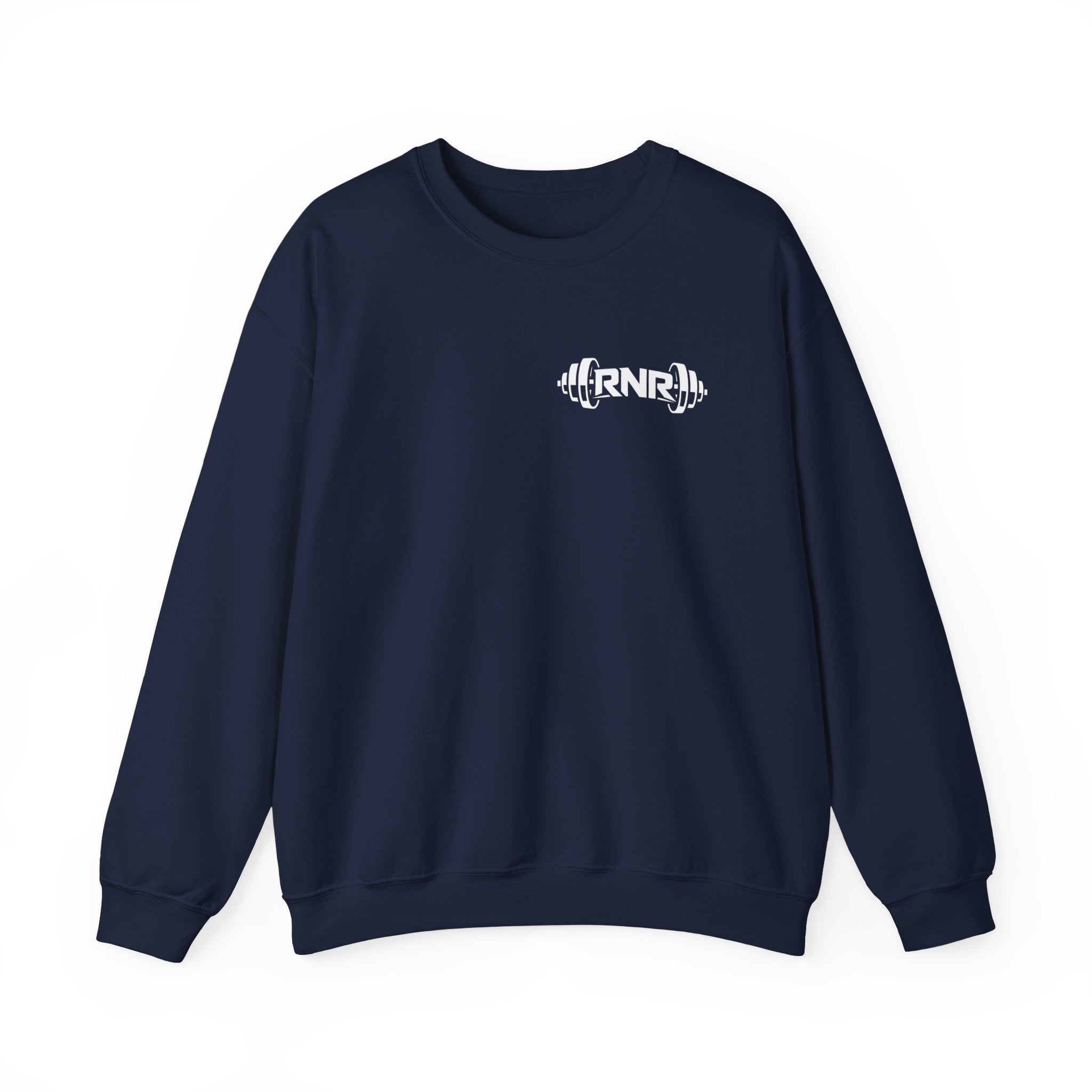 Barbell Logo Crewneck Sweatshirt – RNR Fitness Chest Graphic
