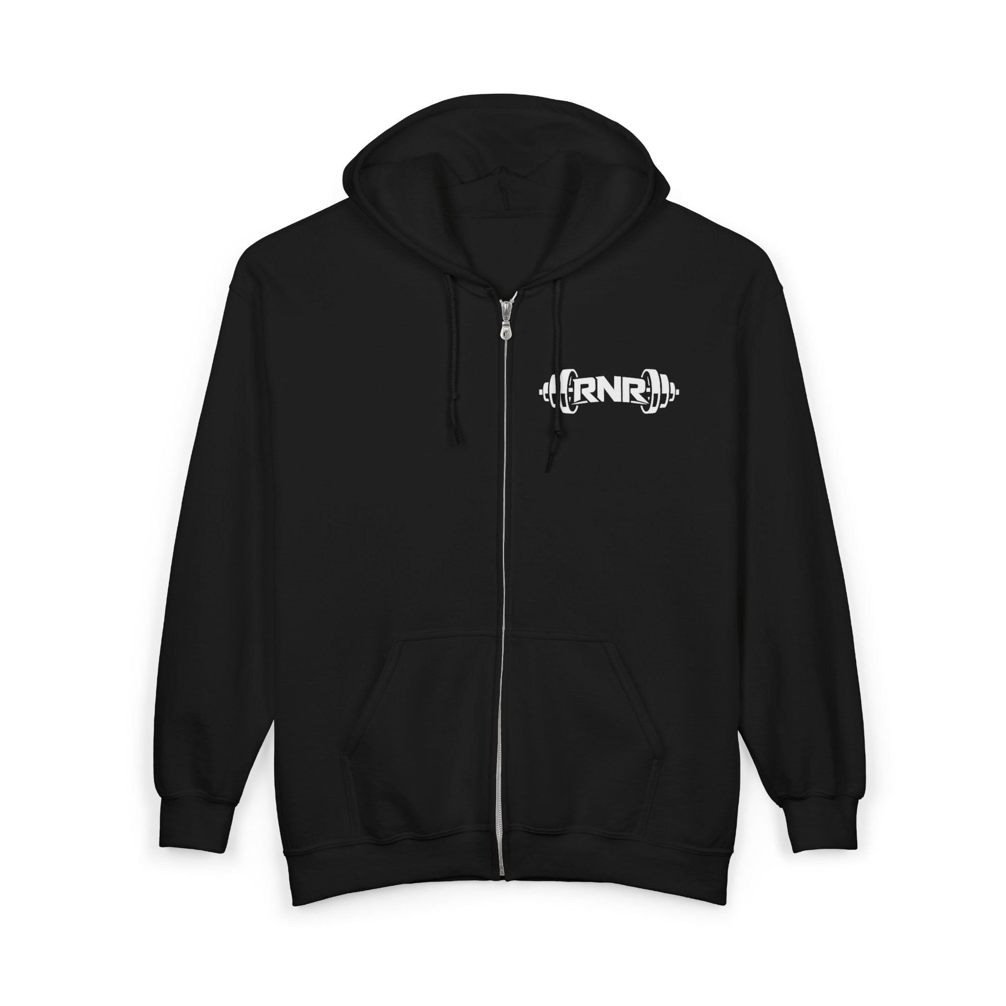 Skateboard Logo Zip Hoodie - Minimal Retro Skate Graphic