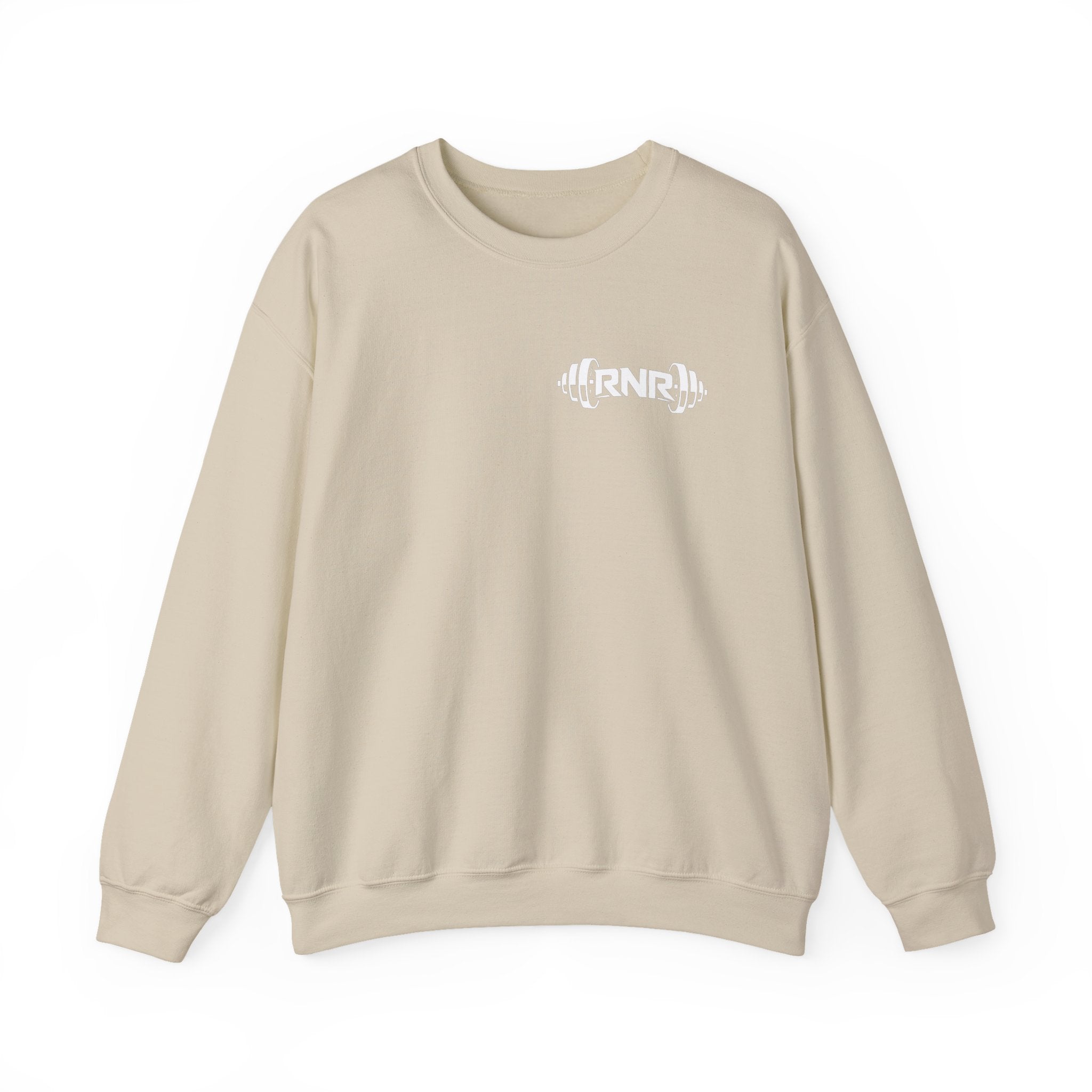 Barbell Logo Crewneck Sweatshirt – RNR Fitness Chest Graphic