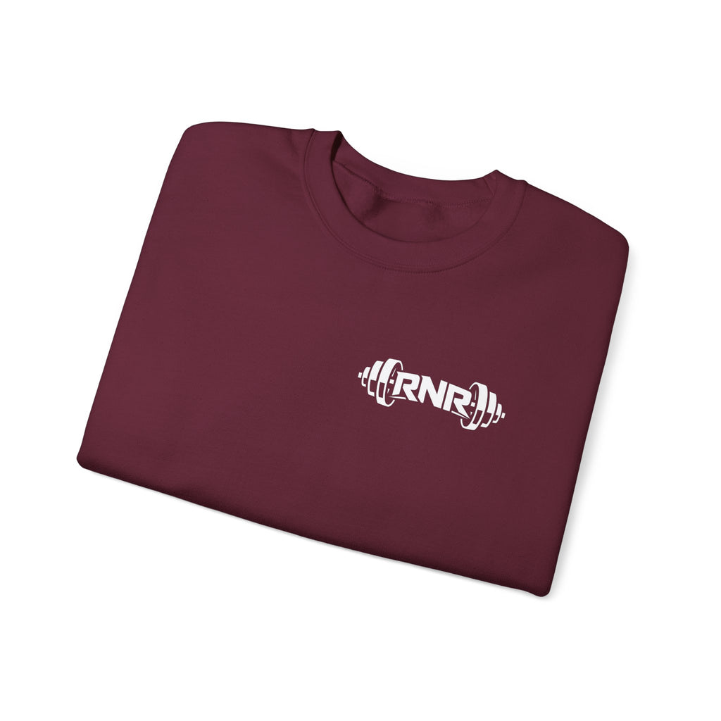 Barbell Logo Crewneck Sweatshirt – RNR Fitness Chest Graphic