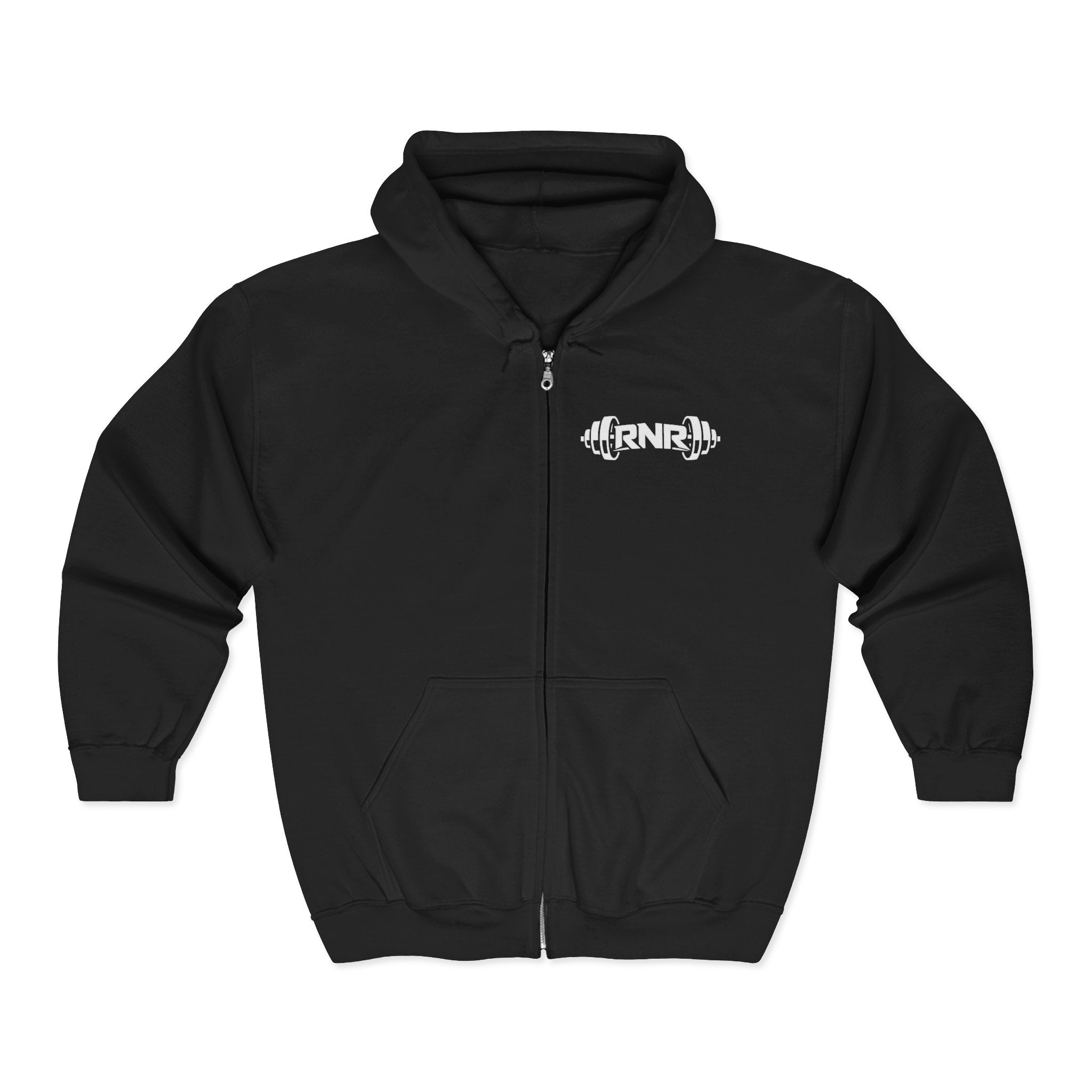 Skateboard Logo Zip Hoodie - Minimal Retro Skate Graphic