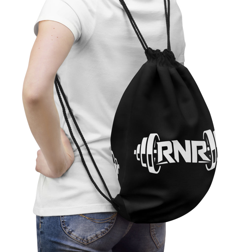 ARNR Barbell Drawstring Gym Bag — Lightweight Workout String Backpack