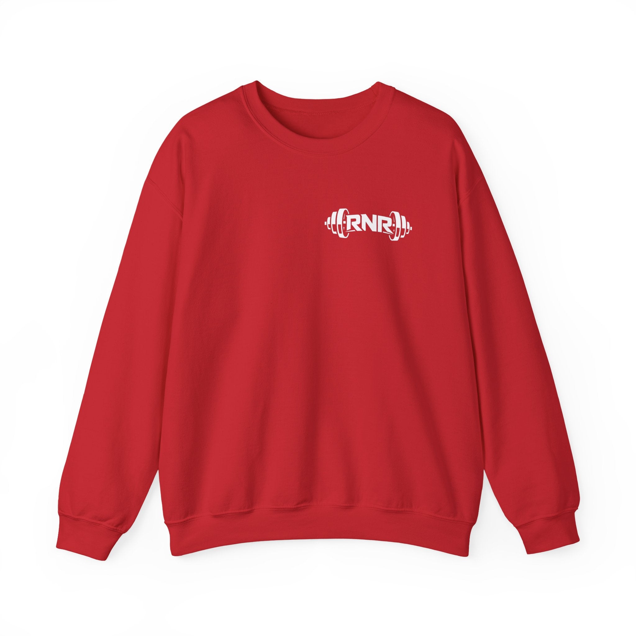 Barbell Logo Crewneck Sweatshirt – RNR Fitness Chest Graphic