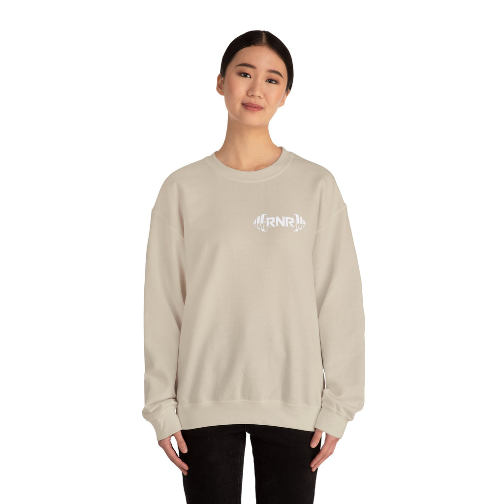 Barbell Logo Crewneck Sweatshirt – RNR Fitness Chest Graphic