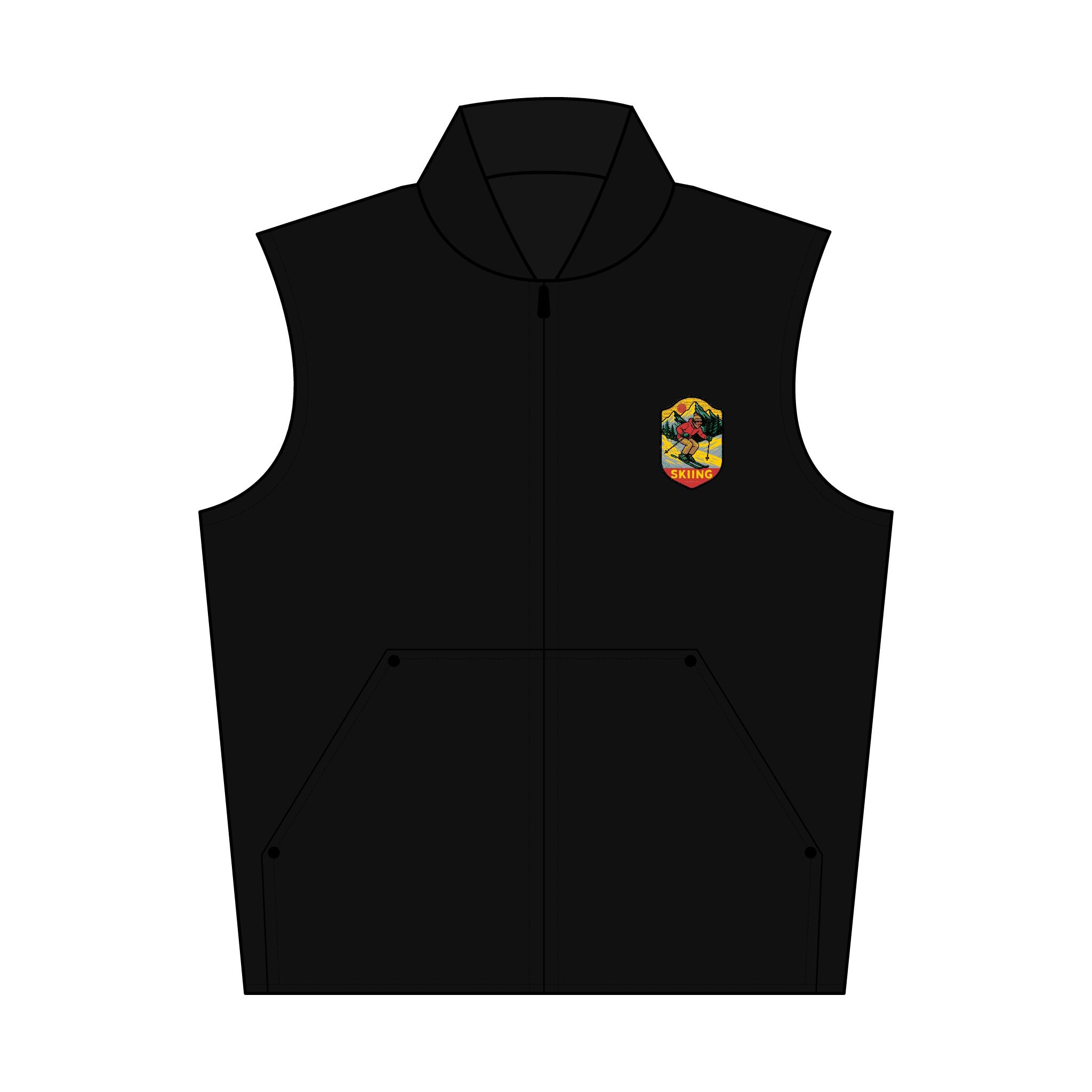 Embroidered Workwear Vest – Classic Duck Cloth Utility Vest with Logo