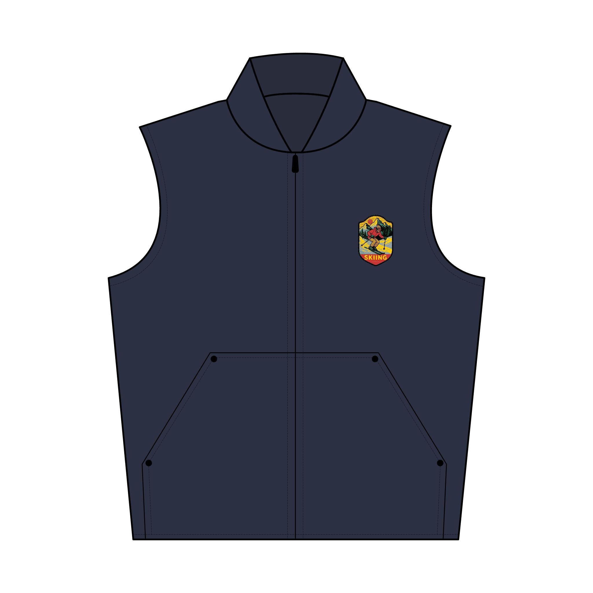 Embroidered Workwear Vest – Classic Duck Cloth Utility Vest with Logo