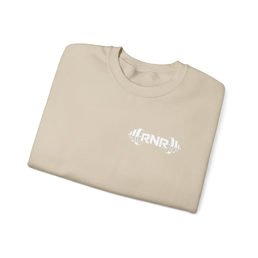 Barbell Logo Crewneck Sweatshirt – RNR Fitness Chest Graphic